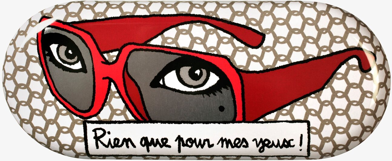 Bild av stilrent glasögonfodral med kreativ design