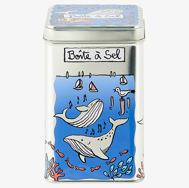 Plåtburk Salt från Derriére la porte med havsmotiv