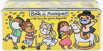 Plåtburk Munskydd från Derrière la porte med djurmotiv