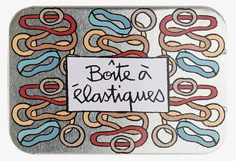 Plåtburk Snoddar från Derriére la porte med färgglad design