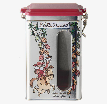Plåtburk Kakao från Derriére la porte med lekfull design