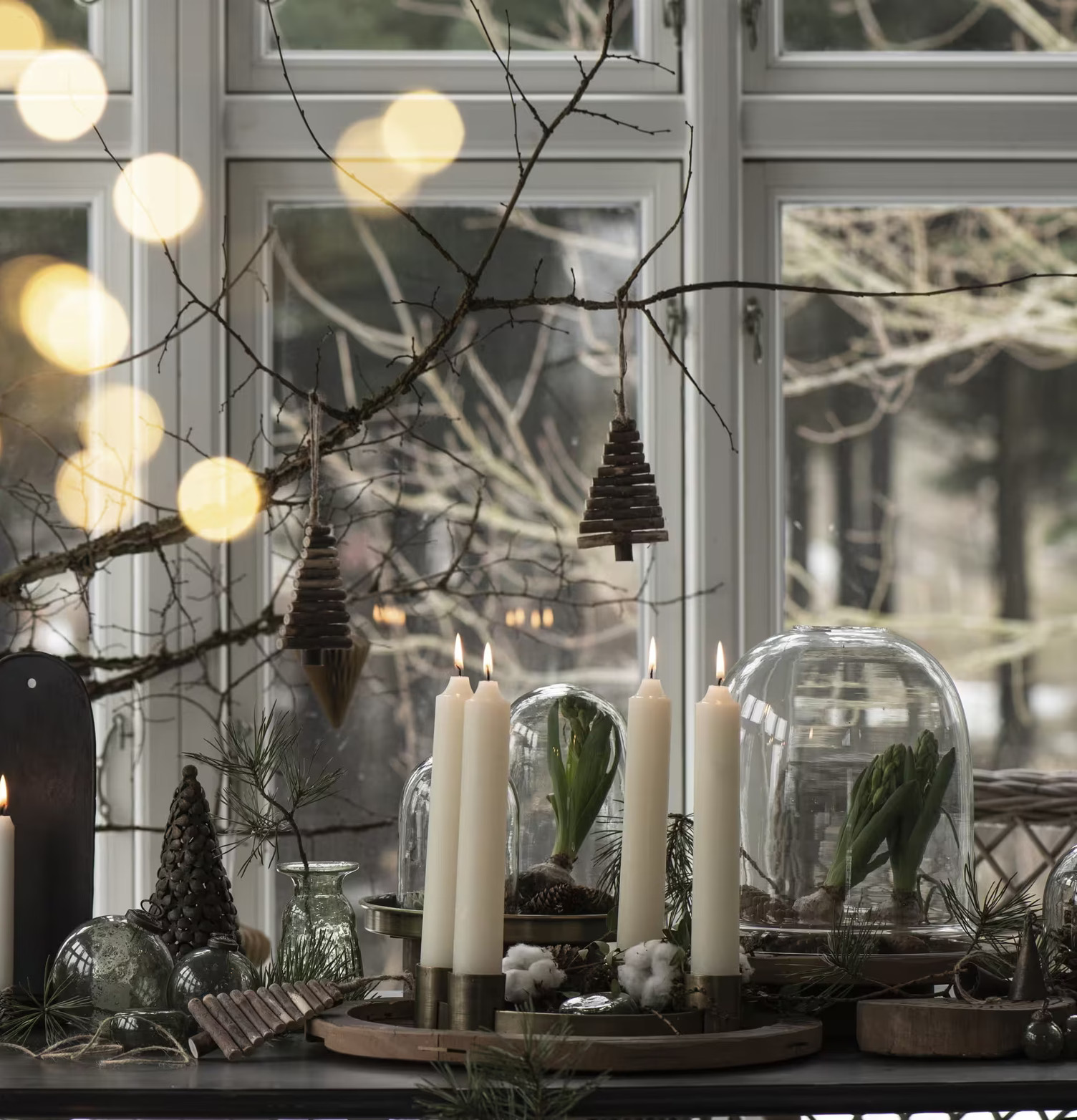 Bricka Rund Mellan Unika från IB Laursen med vinterdekor