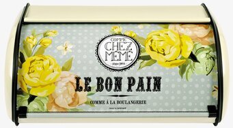 Bild av färgstark och funktionell brödbox i retrostil