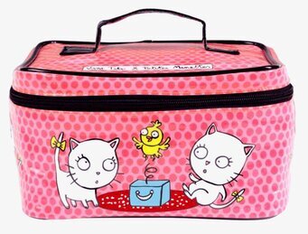 Bild av färgglad och lekfull rektangulär förvaringsburk