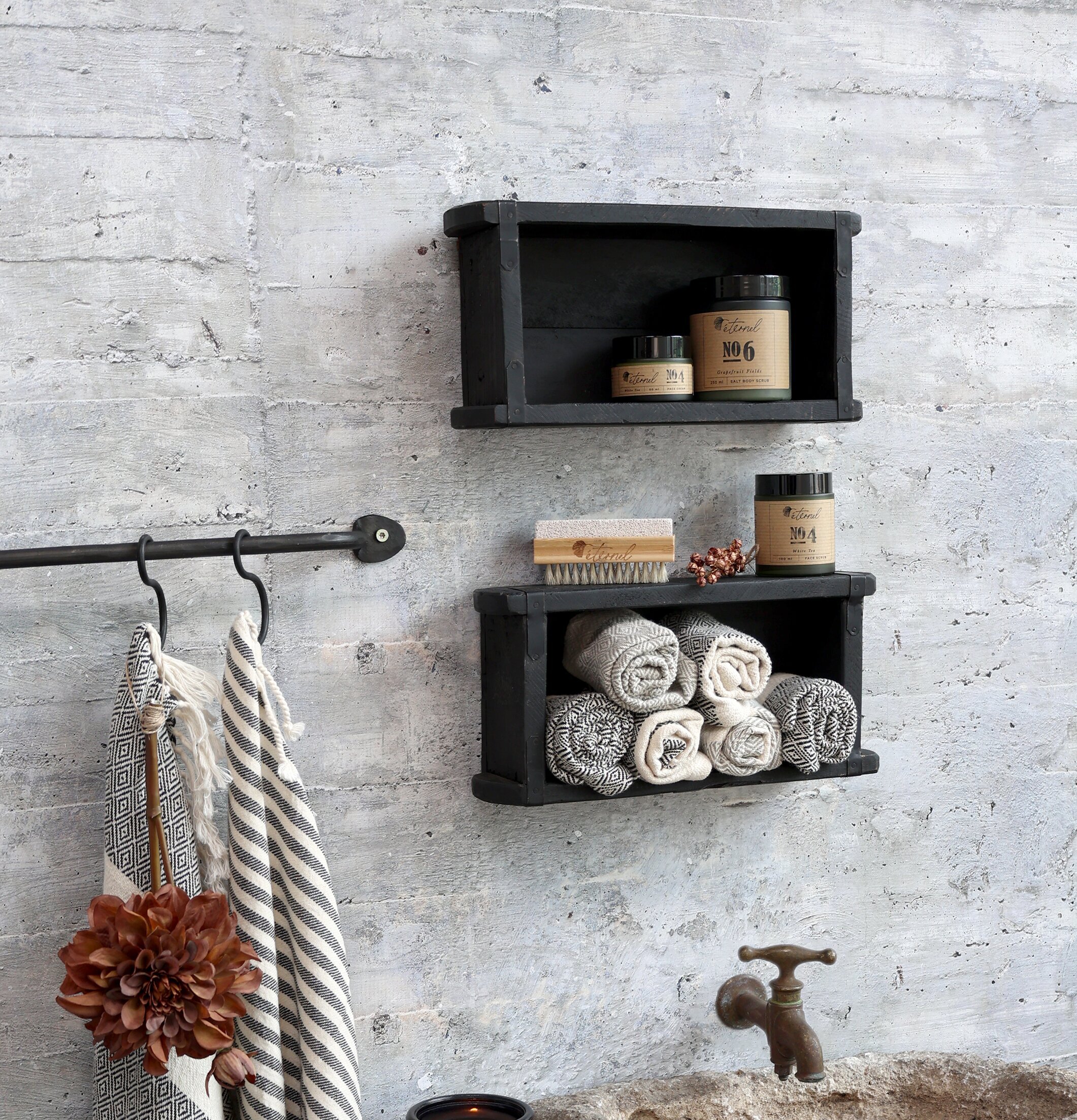 Bild av stilfullt arrangemang med industriell känsla