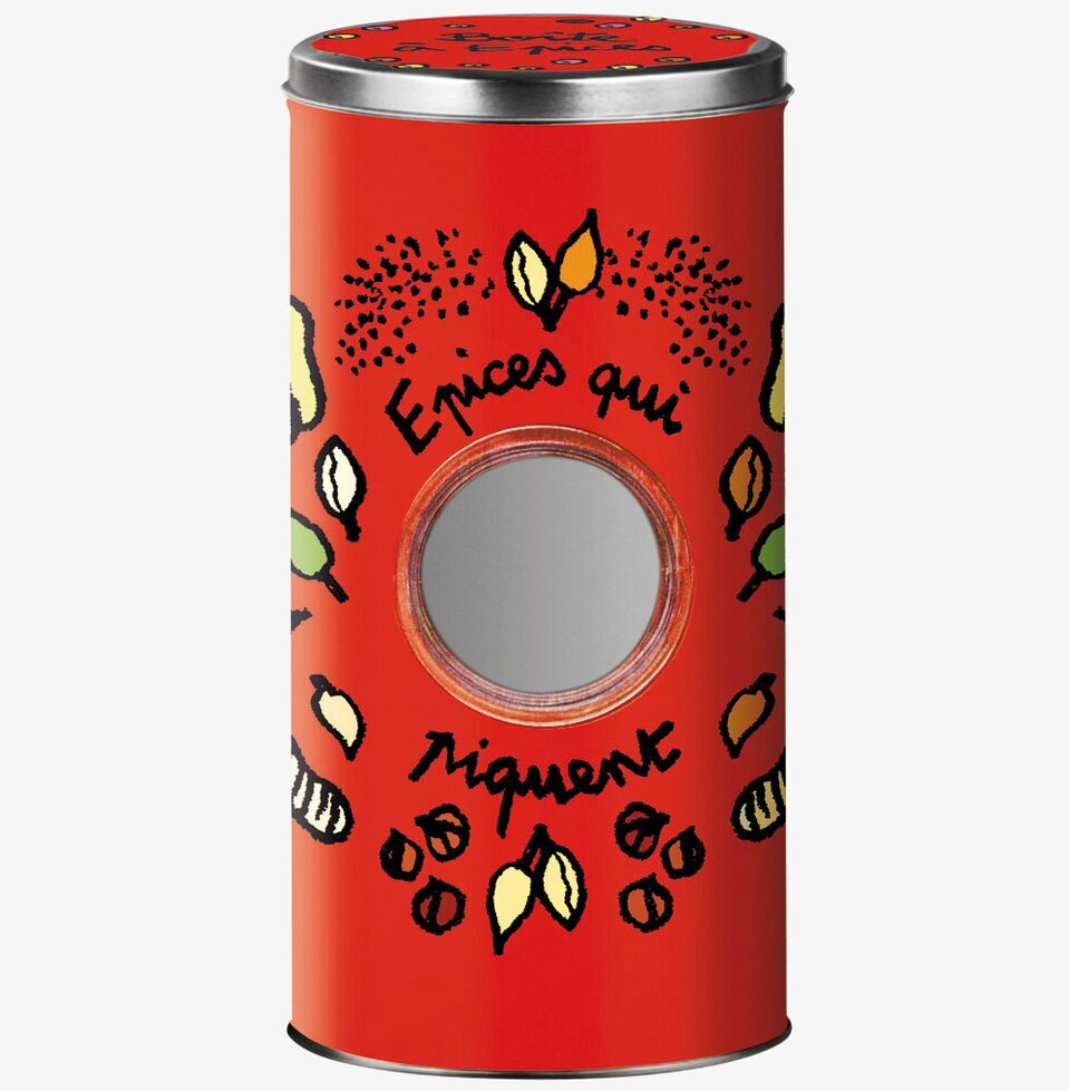 Plåtburk Müsli/örter/nötter - Röd från Derriére la porte