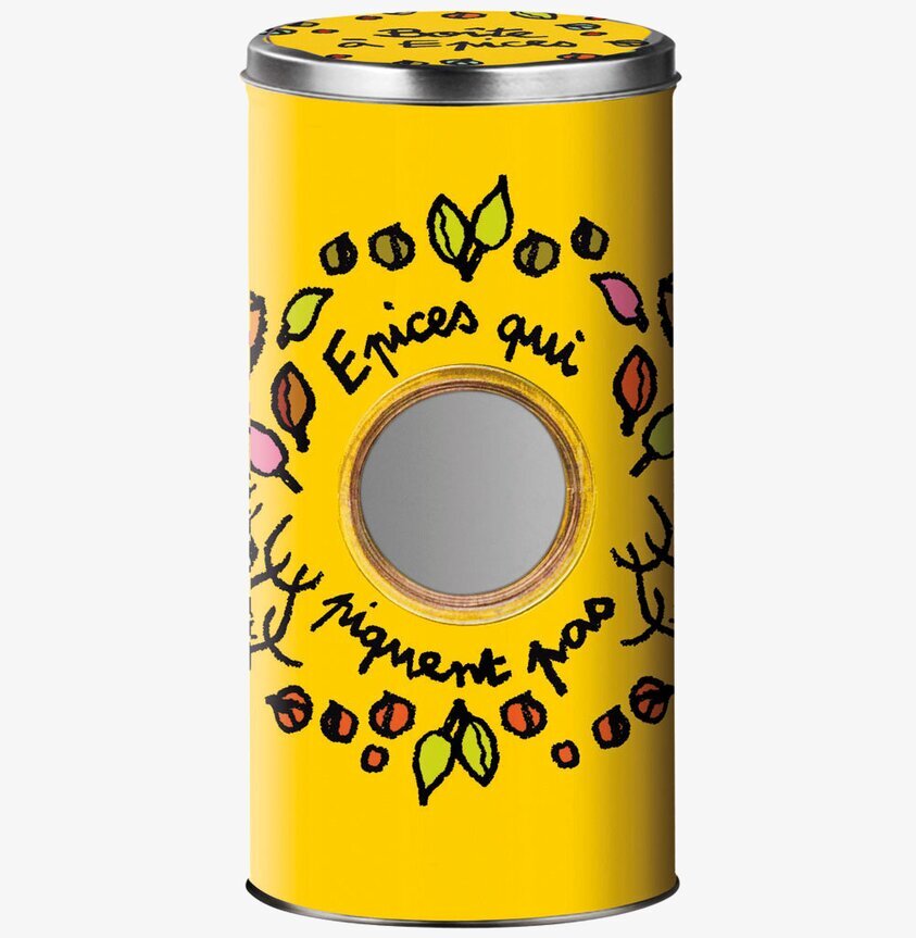 Plåtburk Müsli/örter/nötter - Gul från Derriére la porte