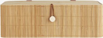 Foto av naturlig bambulåda med minimalistisk design