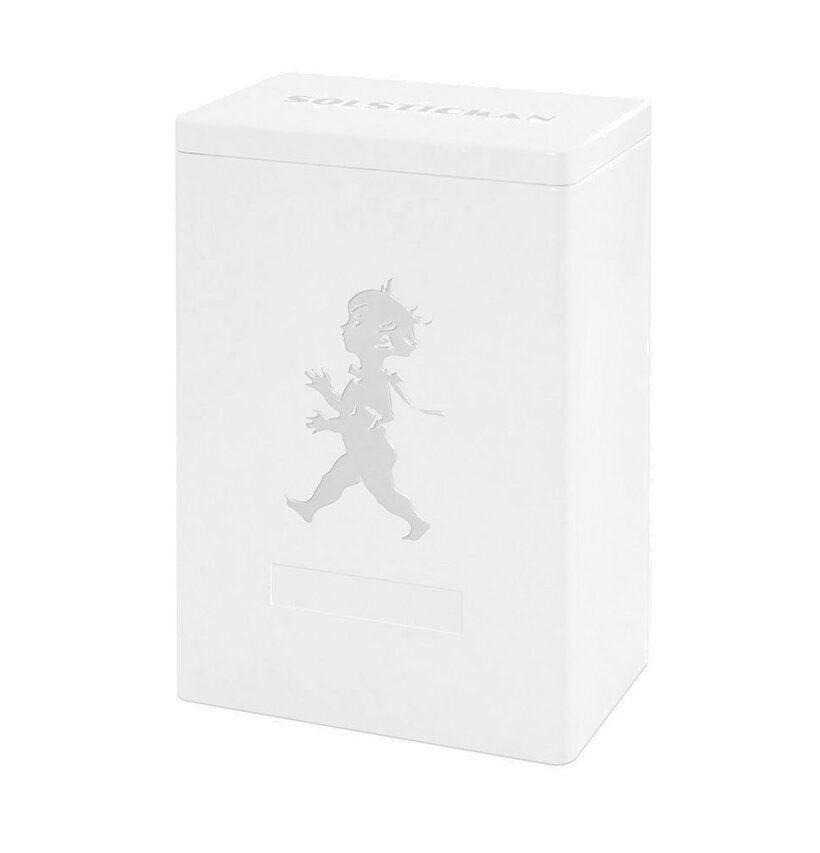 Förvaringsburk Stor Vit från Solstickan i vit metall