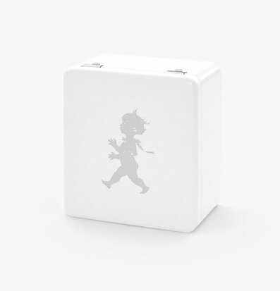 Tepåse Plåtburk 4-Fack Vit från Solstickan, stilren design