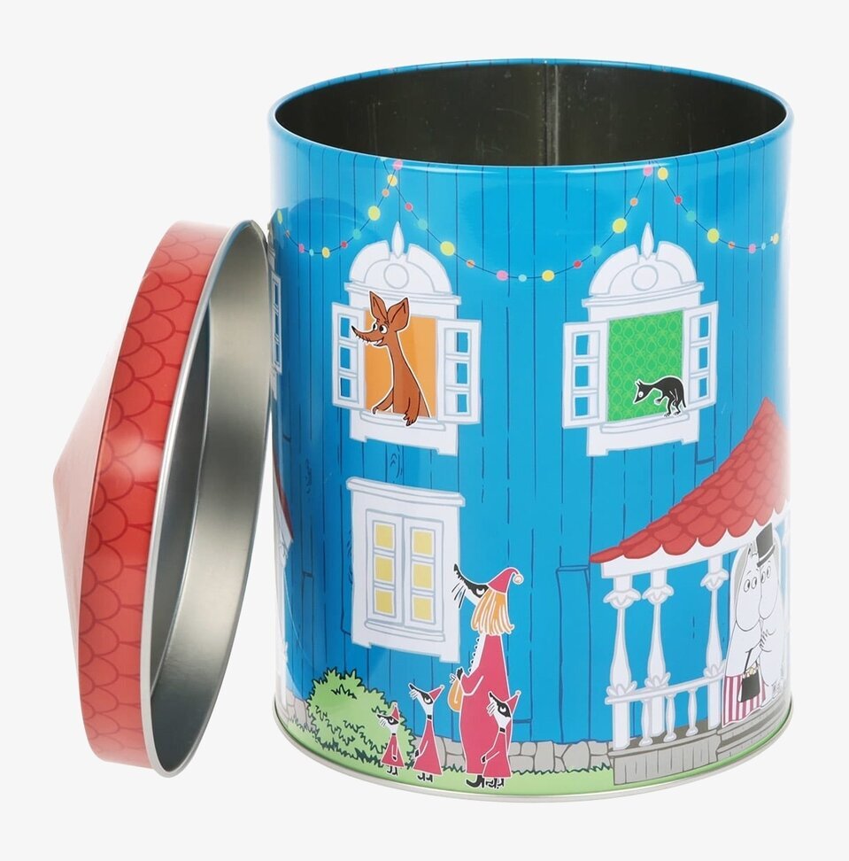 Plåtburk Muminhuset från Moomin by Martinex med detaljer
