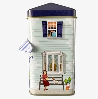 Plåtburk Markishus Sweet Shop från Bromma Kortförlag