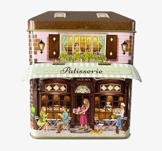 Plåtburk Markishus Patisserie från Bromma Kortförlag