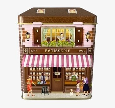 Plåtburk Markishus Patisserie från Bromma Kortförlag