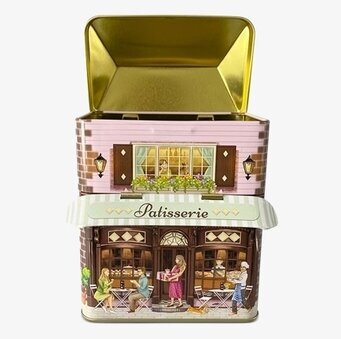 Plåtburk Markishus Patisserie från Bromma Kortförlag