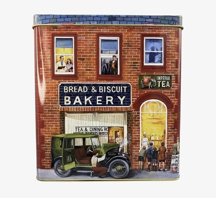 Plåtburk Markishus Bakery Stor från Bromma Kortförlag