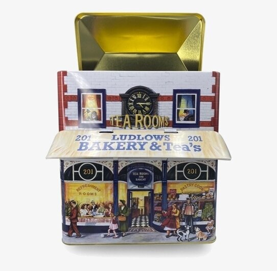 Plåtburk Markishus Bakery Stor från Bromma Kortförlag