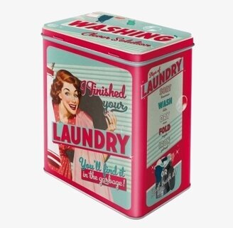 Plåtburk Tvättmedel #1 från Bromma Kortförlag, retro design