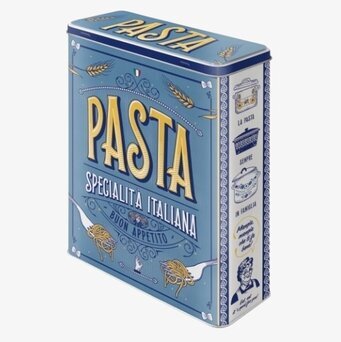 Plåtburk Pasta från Bromma Kortförlag med italiensk design