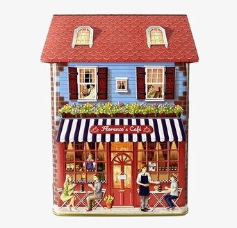 Plåtburk Townhouse Tea & Coffee från Bromma Kortförlag