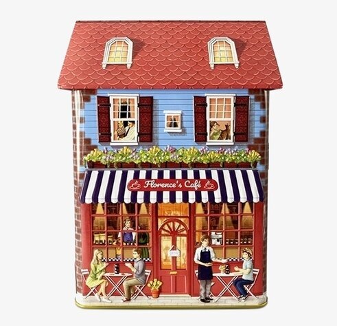 Plåtburk Townhouse Tea & Coffee från Bromma Kortförlag