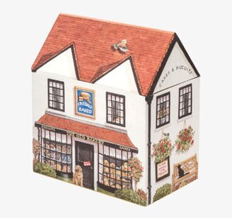 Plåtburk Hus Bakery Liten från Bromma Kortförlag, detaljrik