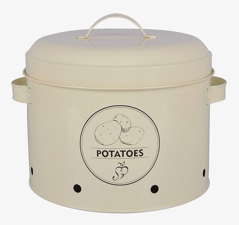 Plåtburk Potatis från Gardenlife med illustration och handtag