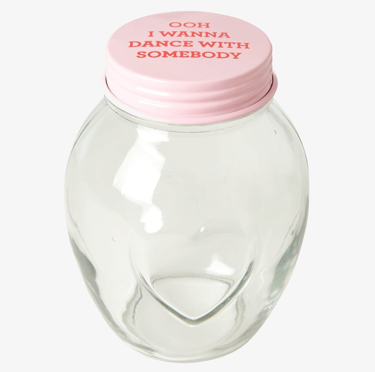 Glasburk 1.8 Liter - Soft Pink från Rice med rosa lock