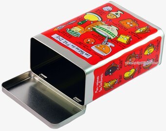 Plåtburk Frukost röd från Derriére la porte med frukostmotiv