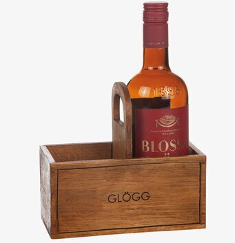 Bild av elegant trälåda för glögg med unik design