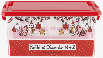 Bild av juldekoration förvaringslåda med festlig design