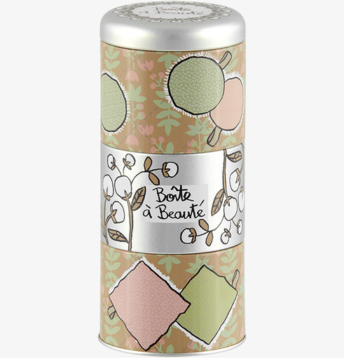 Plåtburk Skönhet från Derriére la porte med blommönster