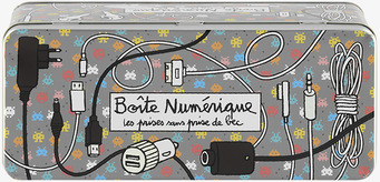 Plåtburk Laddare från Derriére la porte med retrodesign