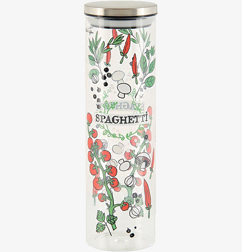 Glasburk Spagetti från Derriére la porte med färgglad design