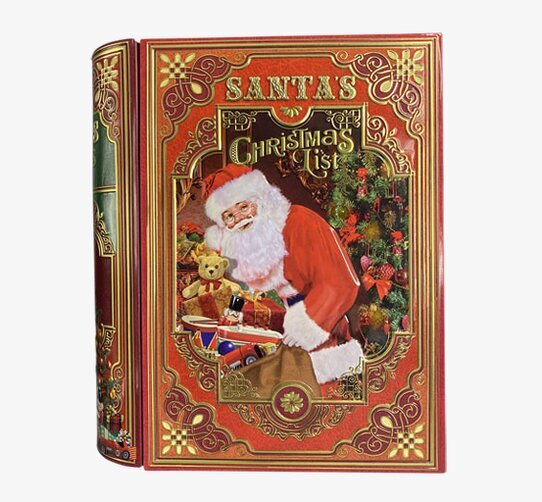 Plåtburk/Bokburk - Santas List från Bromma Kortförlag