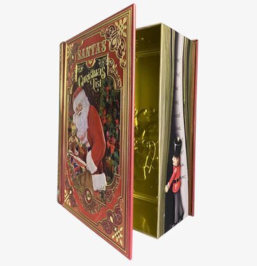 Plåtburk/Bokburk - Santas List från Bromma Kortförlag