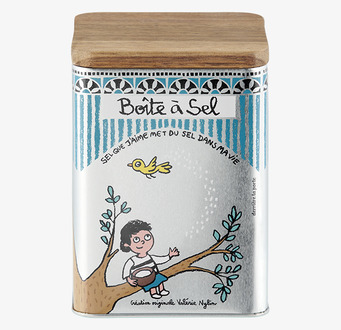 Plåtburk Salt Derriére la porte Plåtburkar Metallburkar