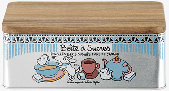 Plåtburk Socker Derriére la porte Plåtburkar Metallburkar