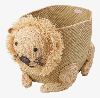 Foto av unik handgjord lejonformad förvaringskorg