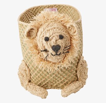 Bild av unik förvaringskorg med lejonmotiv