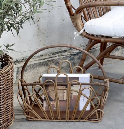 Bild av harmonisk miljö med rotting och naturliga toner