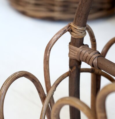 Bild av elegant rottinghantverk och naturlig estetik