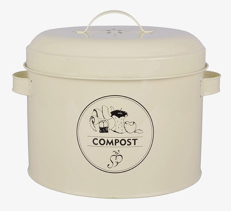 Plåtburk Kompost M. Karbonfilter från Gardenlife i plåt