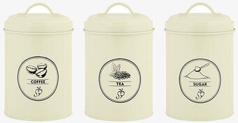 Plåtburk Kök - Coffee, Tea & Sugar från Gardenlife