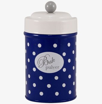 Plåtburk Barbro Bakpulver från Strömshaga i retrodesign