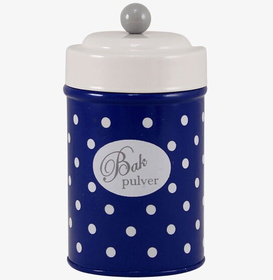 Plåtburk Barbro Bakpulver från Strömshaga i retrodesign