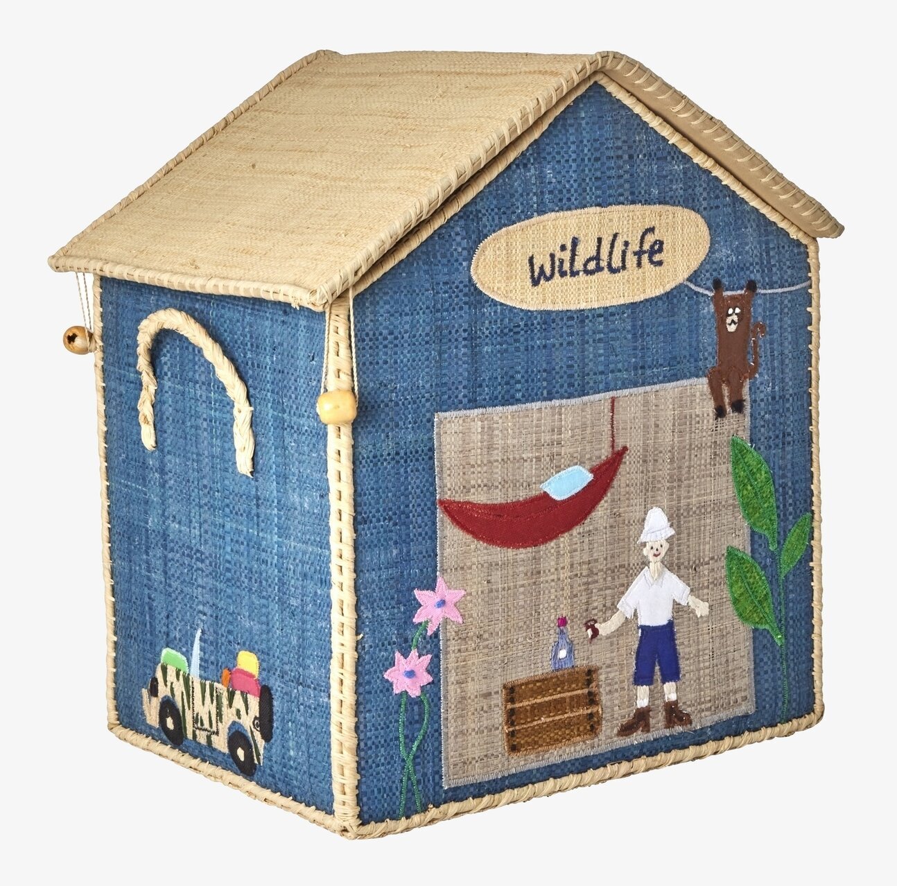 Leksakskorg Wildlife Theme S från Rice med djungelmotiv