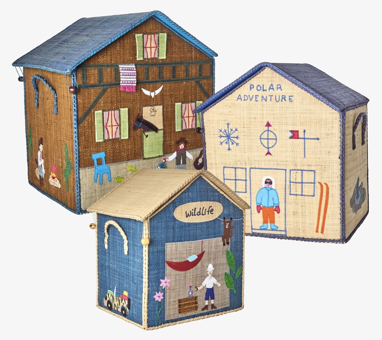 Förvaringshus Adventure Theme Medium från Rice i tre teman