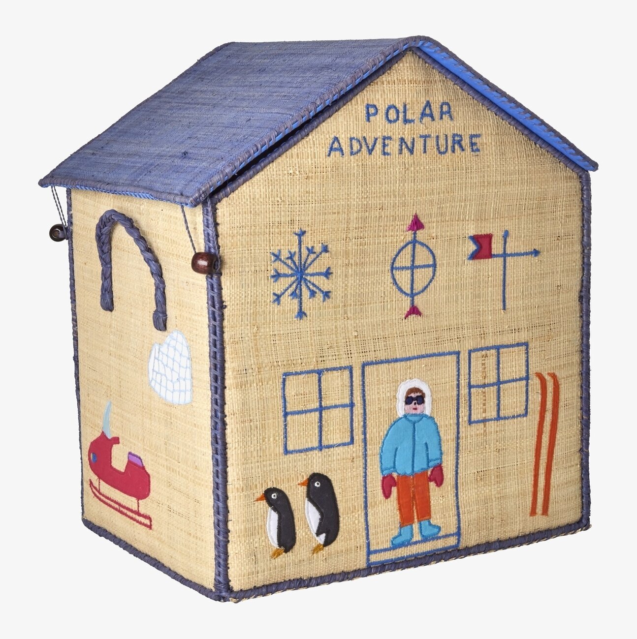 Bild av förvaringslåda formad som polarinspirerat hus