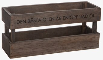 Bild av stilren trälåda med rustik och modern känsla